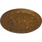 Ekena Millwork Stockport Ceiling Medallion, Hand-Painted Smokey Topaz, 11 3/4"OD x 3/8"P CM12STSTF - alternate 4